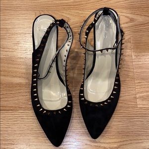 Spike sling back shoes